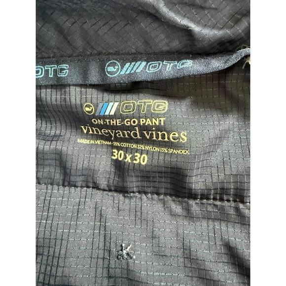 Vineyard Vines Mens Pants Size 32 X 29 Navy Blue Stretch On The Go Straight Leg - Picture 4 of 5